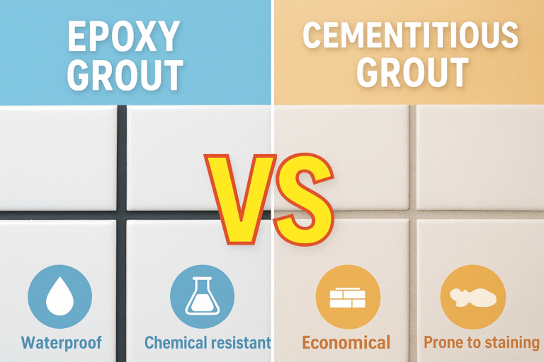 Epoxy grout Vs Cementitious grout image